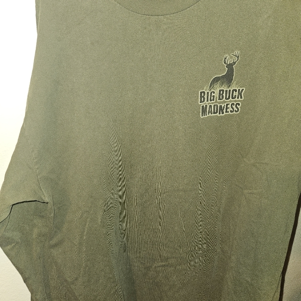 Alstyle Mens Long Sleeve Big Buck Madness T Short Size Xl - Picture 5 of 11